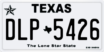 TX license plate DLP5426
