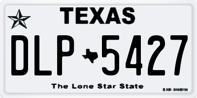 TX license plate DLP5427