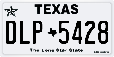 TX license plate DLP5428