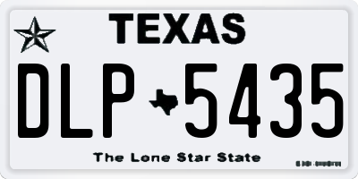 TX license plate DLP5435