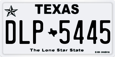 TX license plate DLP5445