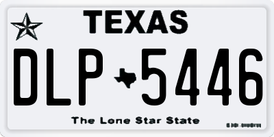 TX license plate DLP5446
