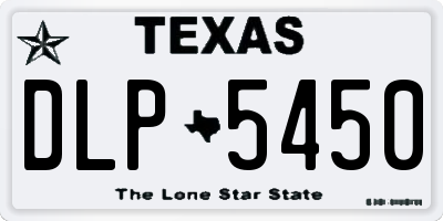 TX license plate DLP5450