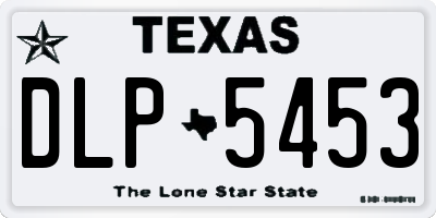 TX license plate DLP5453