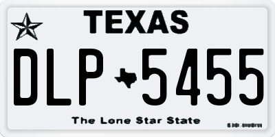 TX license plate DLP5455