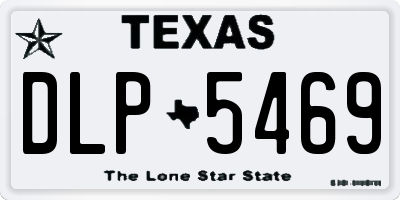 TX license plate DLP5469