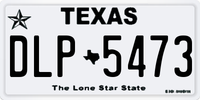 TX license plate DLP5473