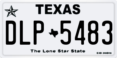 TX license plate DLP5483