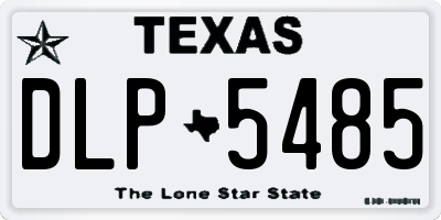 TX license plate DLP5485