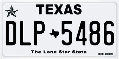 TX license plate DLP5486