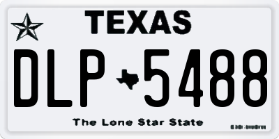 TX license plate DLP5488