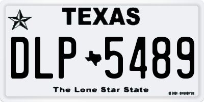 TX license plate DLP5489