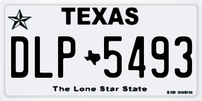 TX license plate DLP5493
