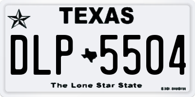 TX license plate DLP5504