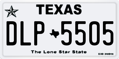 TX license plate DLP5505