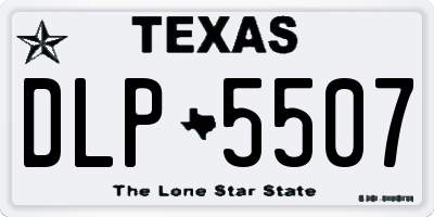 TX license plate DLP5507