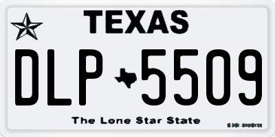 TX license plate DLP5509