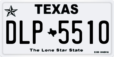 TX license plate DLP5510