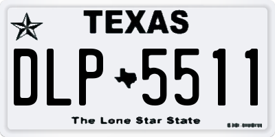 TX license plate DLP5511