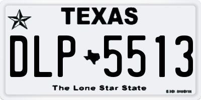 TX license plate DLP5513