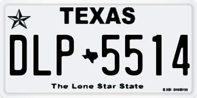 TX license plate DLP5514