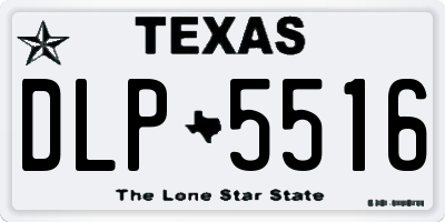 TX license plate DLP5516