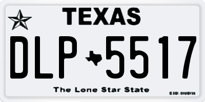 TX license plate DLP5517