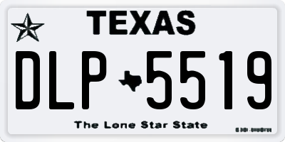 TX license plate DLP5519