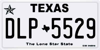 TX license plate DLP5529