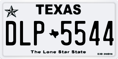 TX license plate DLP5544