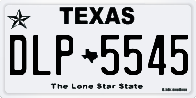 TX license plate DLP5545