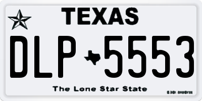 TX license plate DLP5553