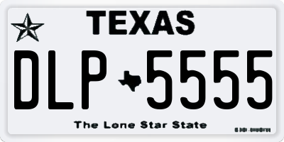 TX license plate DLP5555