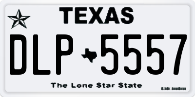 TX license plate DLP5557