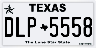 TX license plate DLP5558