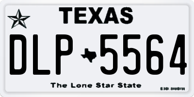 TX license plate DLP5564