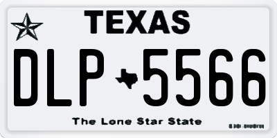 TX license plate DLP5566