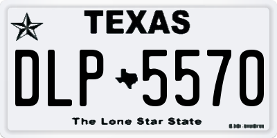 TX license plate DLP5570