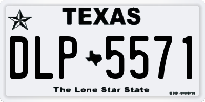 TX license plate DLP5571