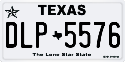 TX license plate DLP5576