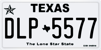 TX license plate DLP5577