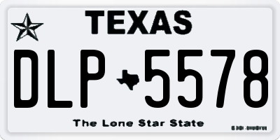 TX license plate DLP5578