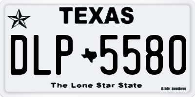 TX license plate DLP5580