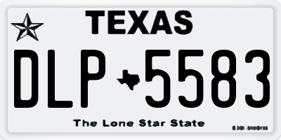 TX license plate DLP5583