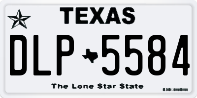 TX license plate DLP5584