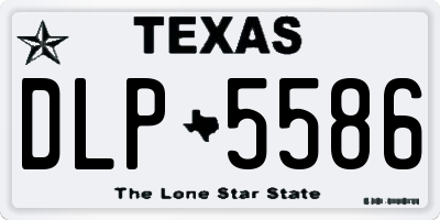 TX license plate DLP5586