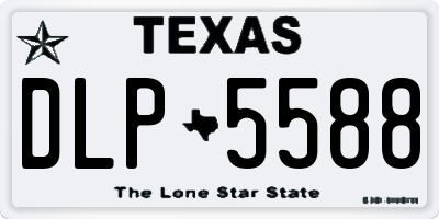 TX license plate DLP5588