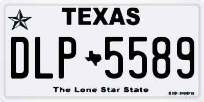 TX license plate DLP5589