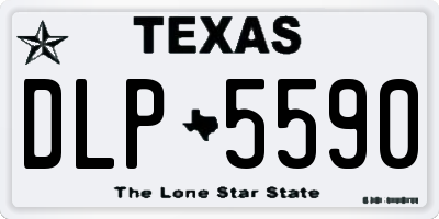 TX license plate DLP5590