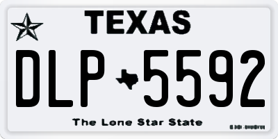 TX license plate DLP5592